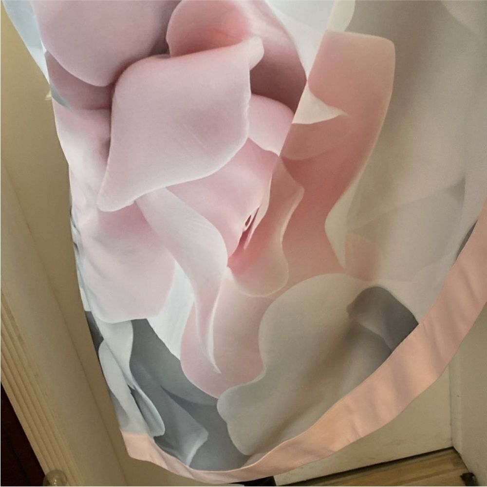 Ted Baker One Shoulder Dress - Pink and Gray Floral, S - Picture 8 of 14
